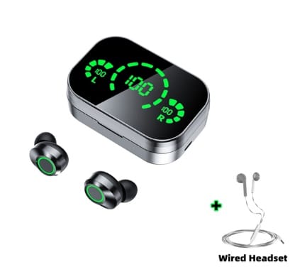 YD03 Wireless Bluetooth-compatible Headset TWS Large Screen Smart Digital Display In Ear Breathing Light - Image 9
