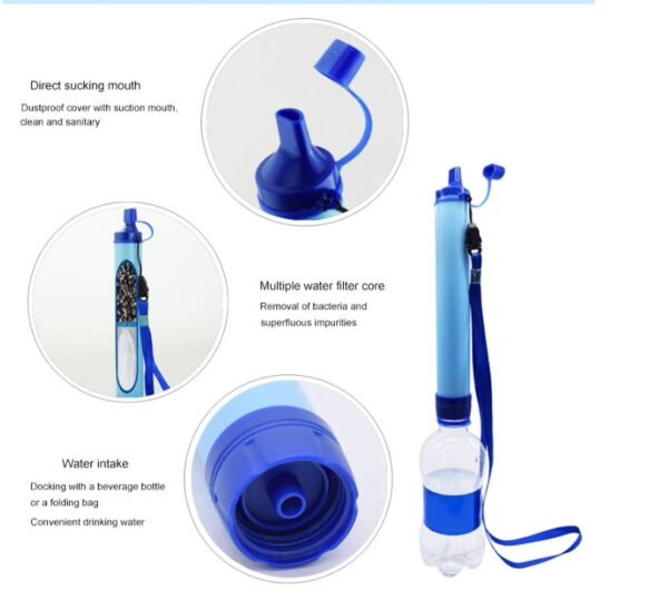 Camping Outdoor Travel Personal Emergency Survival Tools Summer Life Straw - Image 7