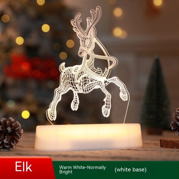 Christmas Decoration 3D Lamp Acrylic LED Night Lights New Year Valentines Day Christmas Kids Gift Christmas Ornaments - Image 7
