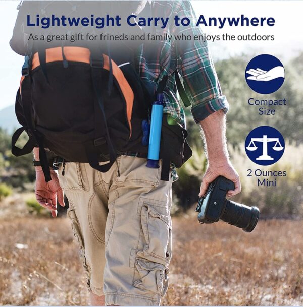 Camping Outdoor Travel Personal Emergency Survival Tools Summer Life Straw - Image 2
