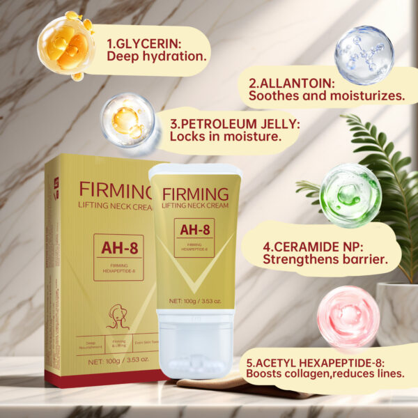 Neck Firming Roller Cream Lifts Dilutes Neck Lines Deeply Nourishes Easily Absorbed Massages And Soothes Neck Skin Care - Image 6
